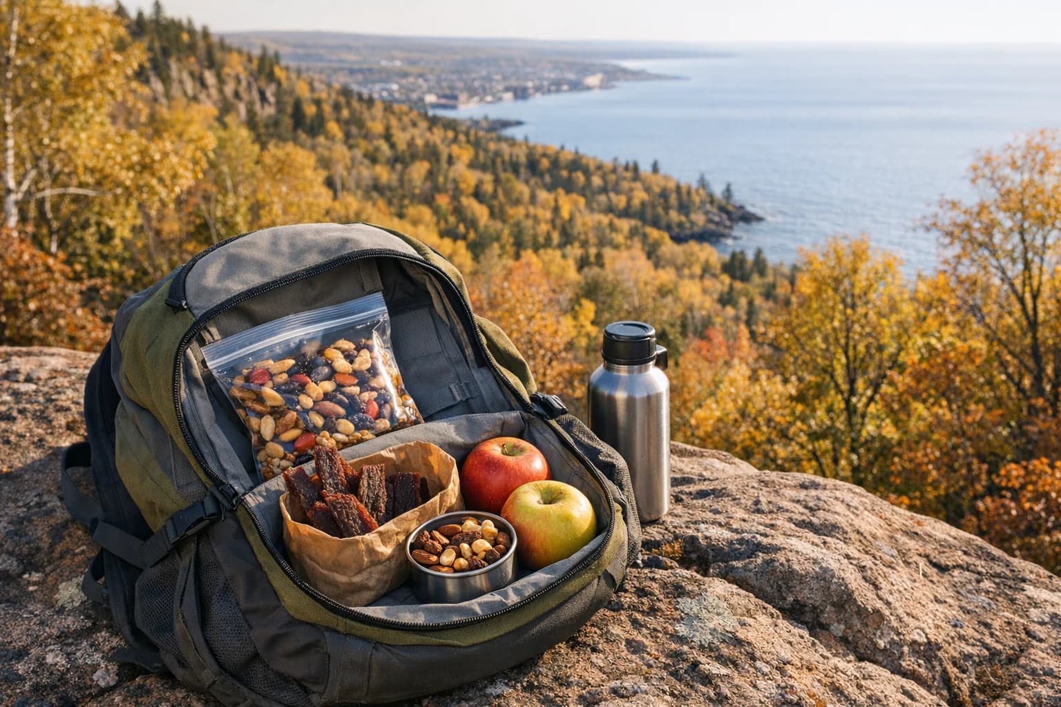 Fall Hiking Snacks in Duluth MN: What to Pack for Steady Energy on Cooler Trails