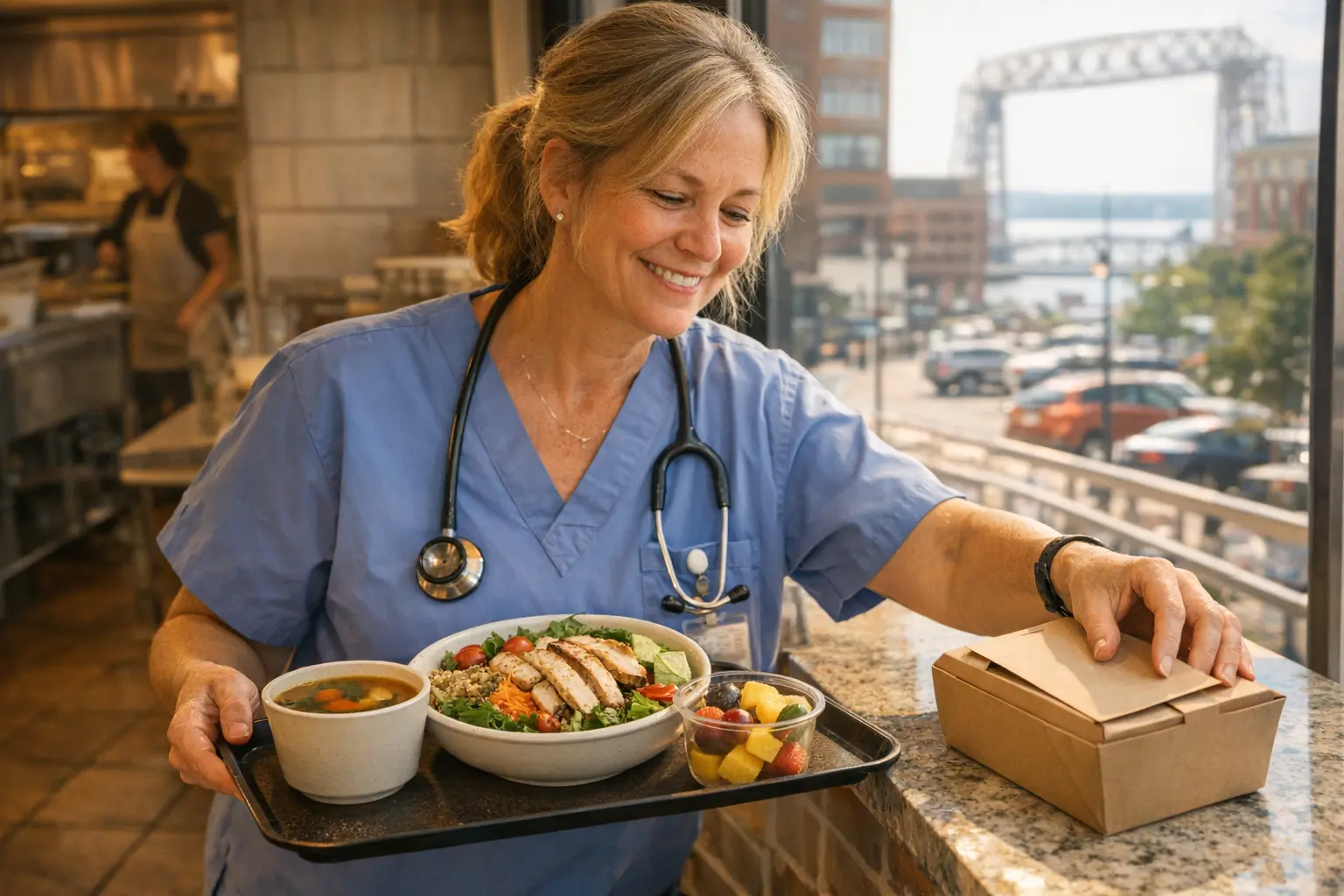 Healthy Lunch Near Essentia in Duluth MN: Realistic Options for Busy Hospital Days